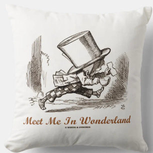 Coussin Rencontrez-moi au pays des merveilles (le