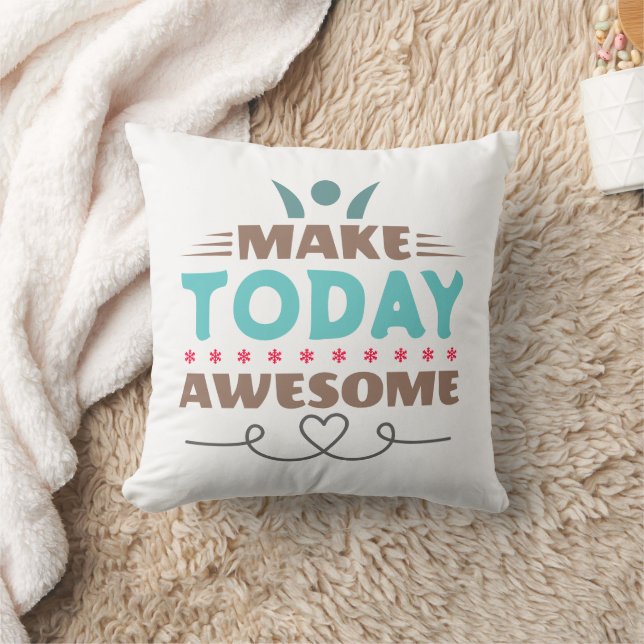 Coussin Rendez Aujourd'hui Génial Typographie Rétro (Couverture)