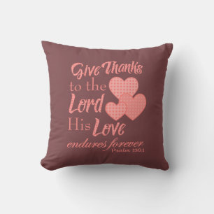 Coussin Rendez grâce au Seigneur