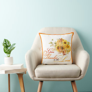 Coussin Rendez grâce au Seigneur Action de grâce
