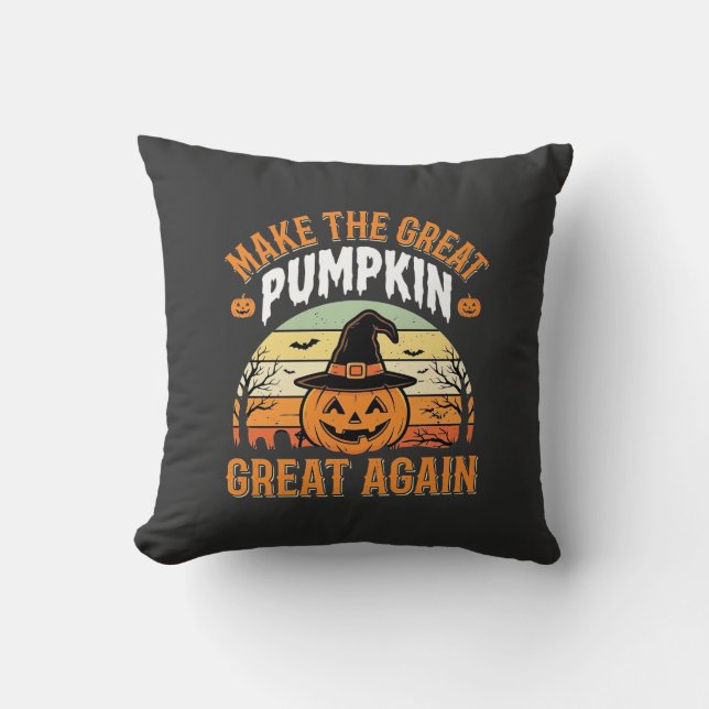 Coussin Rendez La Citrouille Grande Encore Design Hallowee (Recto)