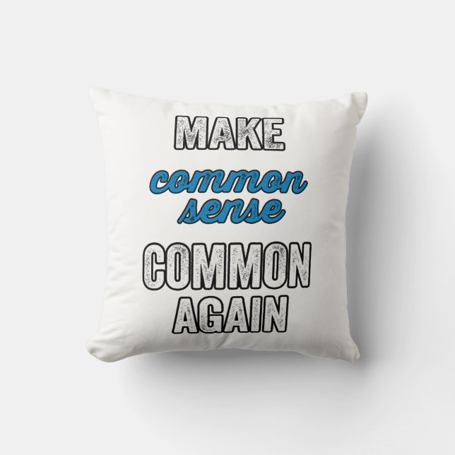 Coussin Rendre commun le sens commun (Recto)