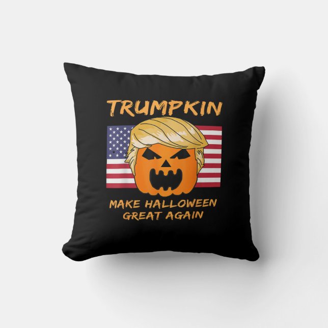 Coussin Rendre la grande Halloween à nouveau Trumpkin (Recto)