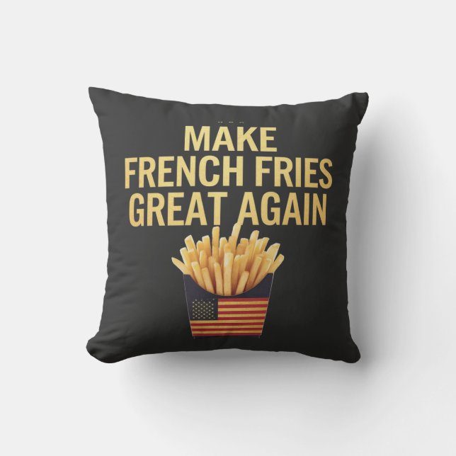 Coussin Rendre Les Fries Françaises Super À Nouveau Délici (Recto)