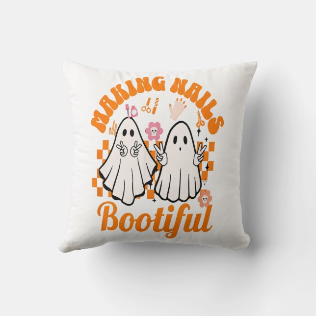 Coussin Rendre les ongles Halloween Bootiful (Verso)