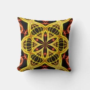 Coussin Rendu 3D Lumière Golden Stage