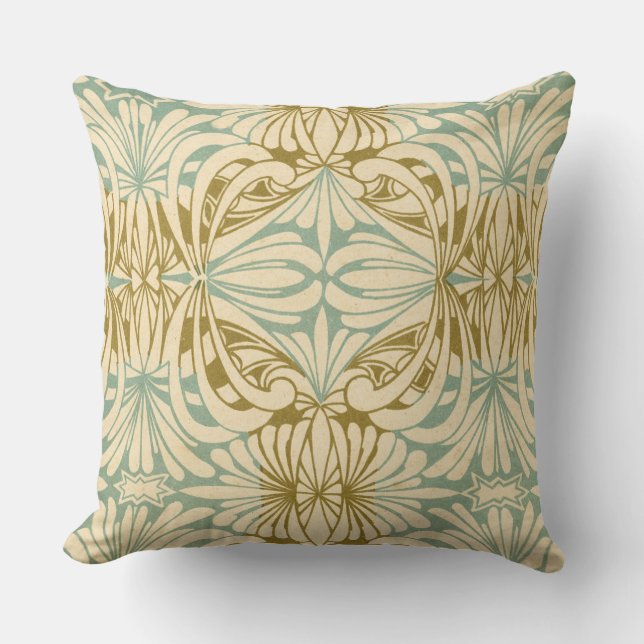 Coussin René Beauclair, Motif Art nouveau (Recto)