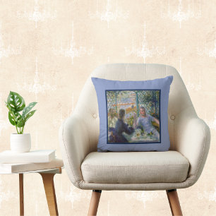 Coussin Renoir Art Vintage - Déjeuner au Restaurant Fourn