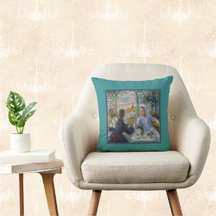 Coussin Renoir Art Vintage - Déjeuner au Restaurant Fourn