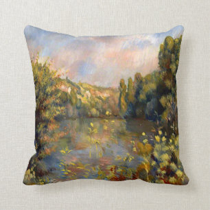 Coussin Renoir célèbre peinture, Lakeside