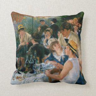 Coussin Renoir Déjeuner de la fête de plaisance Art