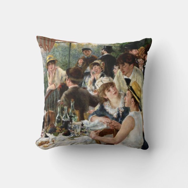 Coussin Renoir : Déjeuner de la partie de canotage (Recto)