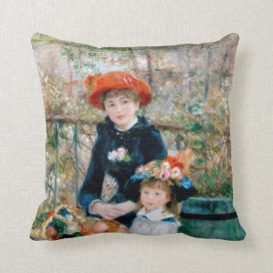 Coussin Renoir "deux soeurs (sur la terrasse) "