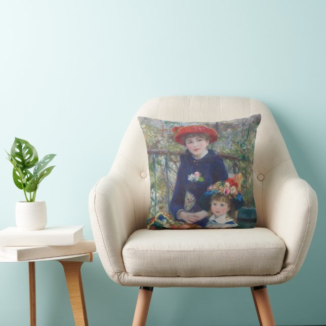 Coussin Renoir Deux Sœurs Terrasse Impressionnisme Françai (Chaise)