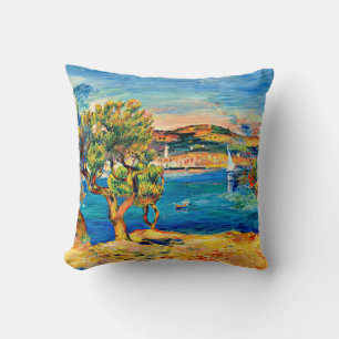 Coussin Renoir - L'Estaque, célèbre peinture,