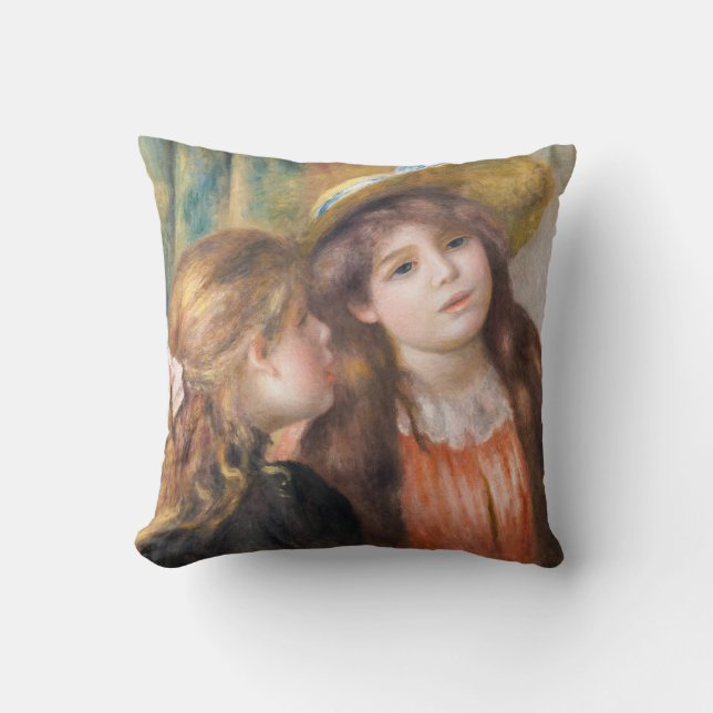 Coussin Renoir - Portrait de deux petites filles (Recto)