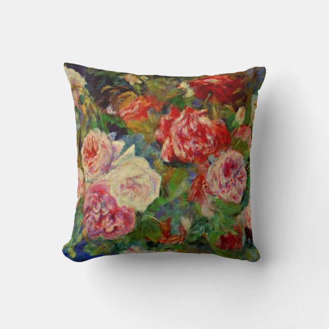 Coussin Renoir - Roses (Recto)