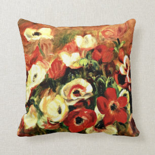 Coussin Renoir - Spray of Anemones