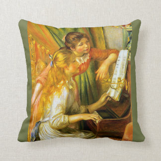 Coussin Renoir Young Girls Jouant De La Musique Piano