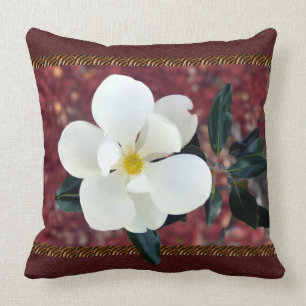 Coussin renversant de magnolia avec des accents de