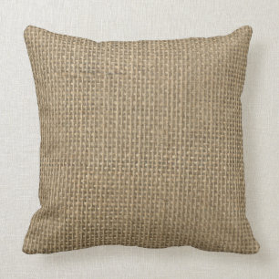 Coussin Renvoyer de jute de toile de jute