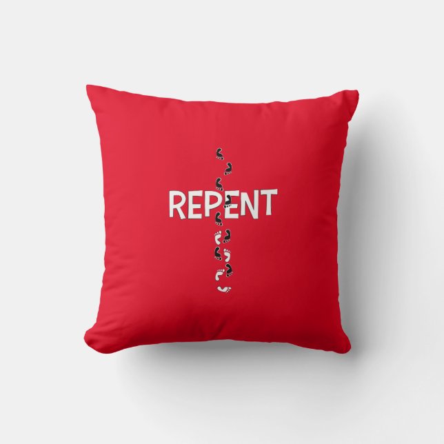Coussin Repérer les empreintes croisées (Recto)