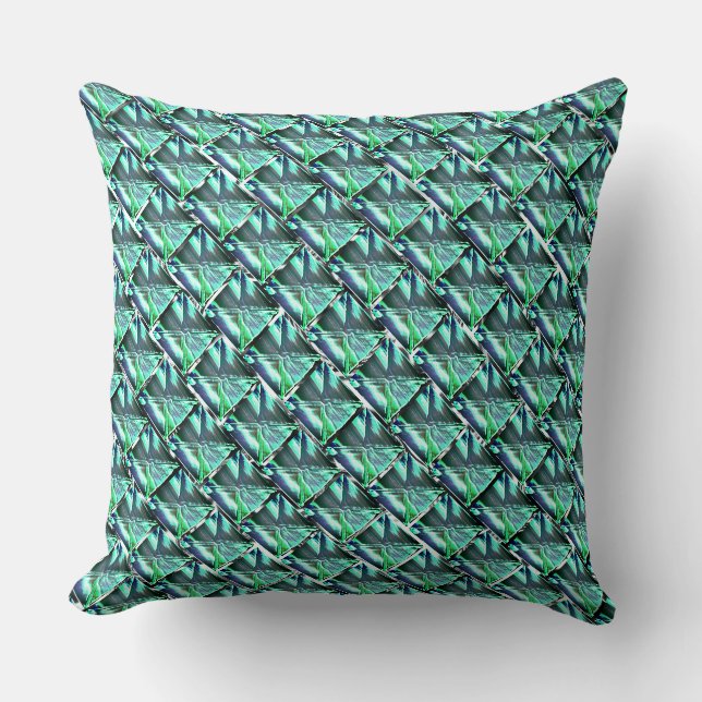 Coussin répétition de dessin Abstrait ressemblant à des pi (Recto)