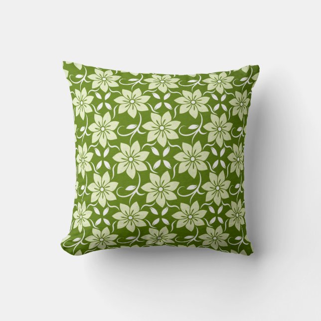 Coussin Répétition de Fleur d'Olivier (Recto)