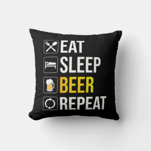 Coussin Répétition de la bière de sommeil