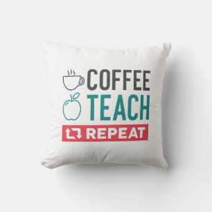 Coussin Répétition de l'enseignement du café