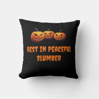 Coussin Repos dans le calme bois d'oeuvre citrouilles Hall