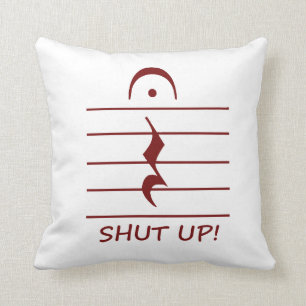 Coussin Repos de notation musicale avec fermé le rouge