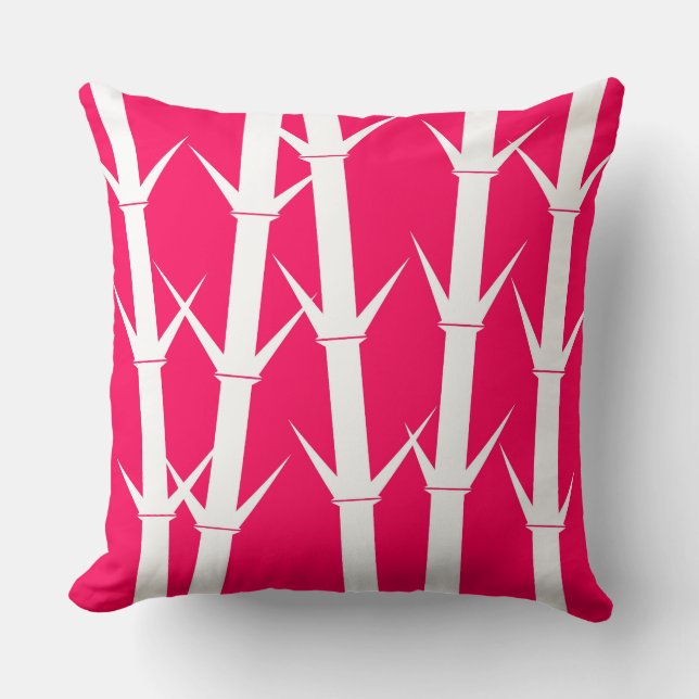 Coussin Reposez le blanc/fuchsia et le fuchsia/blanc de (Recto)