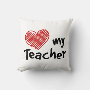 Coussin Reposez votre tête sur un amour Mon professeur
