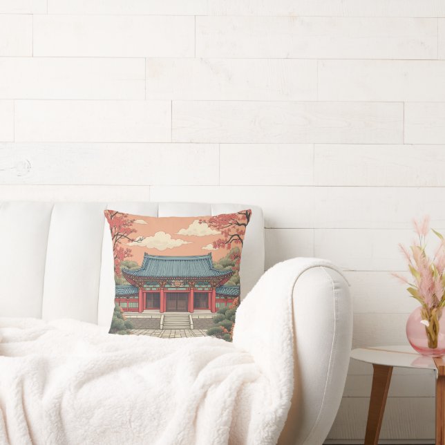 Coussin représentant un palais oriental (Canapé)