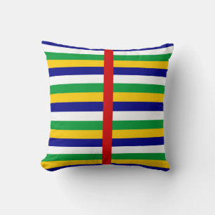 Coussin République centrafricaine drapeau rayures pays pat