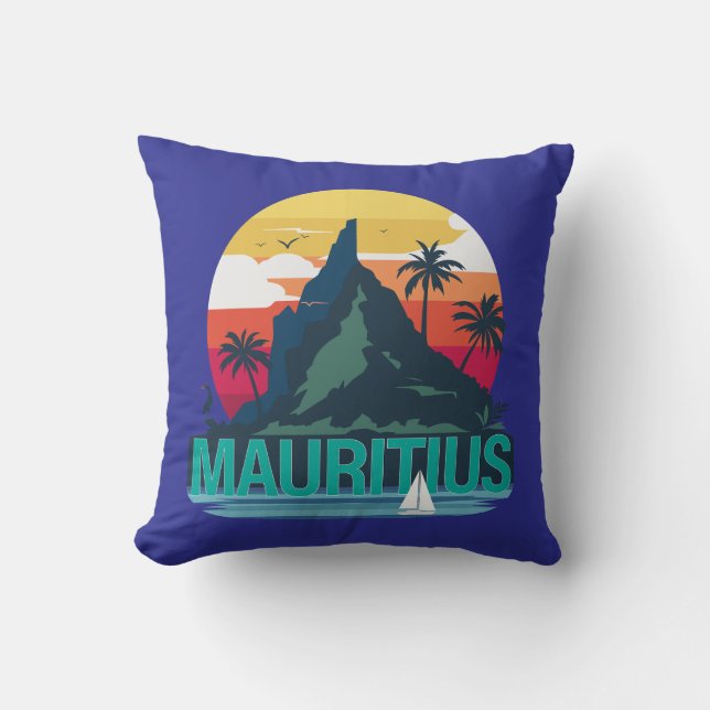 Coussin République de Maurice (Recto)