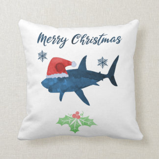 Coussin Requin de Noël Père Noël