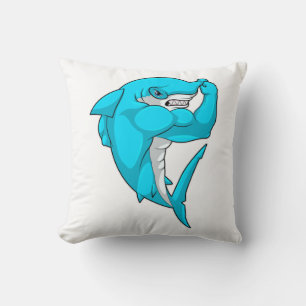 Coussin requin-marteau en tant que culturiste au Bodybuild