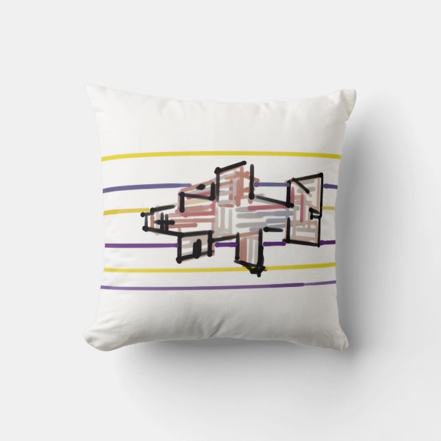 Coussin Requin marteau Joie d'été (Recto)