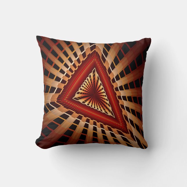 Coussin Réseau Fantastique 3D Moderne de Design Graphique  (Recto)