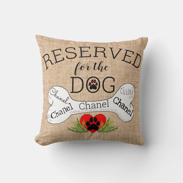 Coussin Réservé à l'oreiller à lancer de chien (Recto)