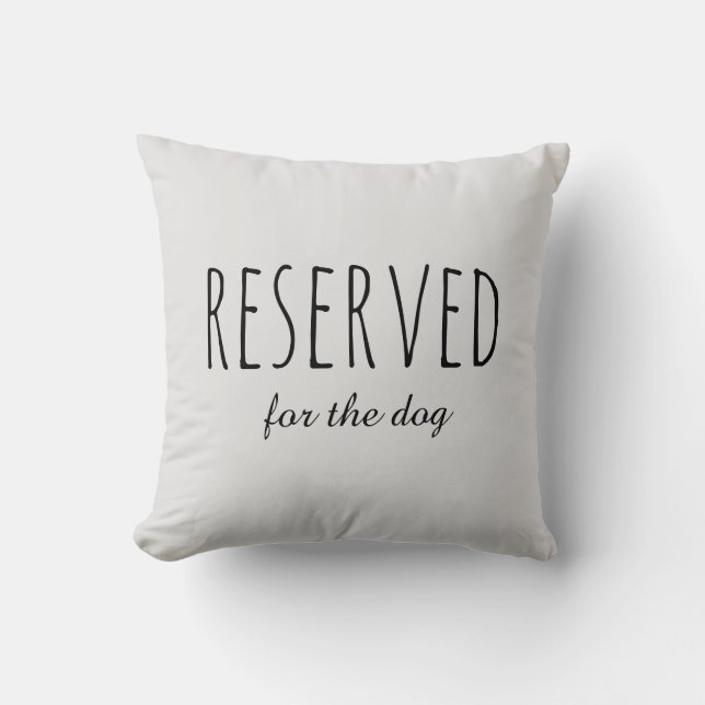 Coussin Réservé au chien, Chaise de Bailey Drôle de Chien (Recto)