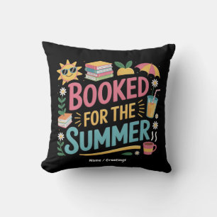 Coussin Réservé pour l'été amusant livre Reader Plage