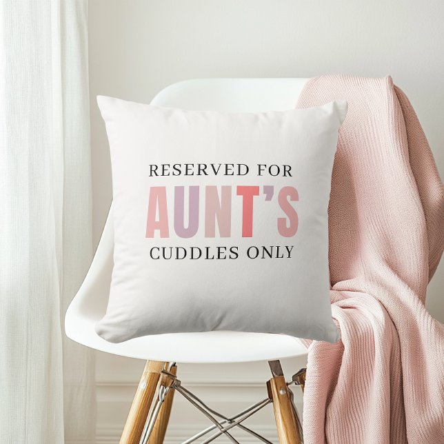 Coussin Réservé uniquement pour les boudins de tante | Cad (Créateur téléchargé)