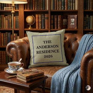 Coussin Résidence personnalisée Anderson 2026 Année de cré