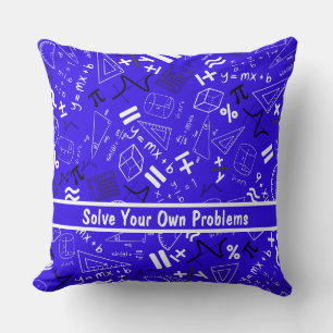 Coussin résoudre vos propres problèmes mathématiques drôle