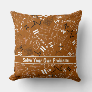 Coussin résoudre vos propres problèmes mathématiques rusti