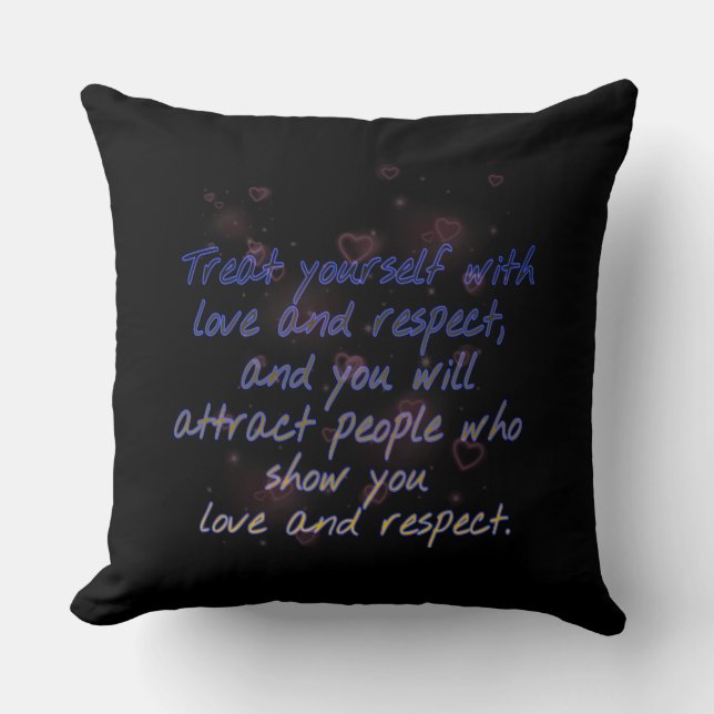 Coussin respect de soi Jeu d'oreiller (Recto)