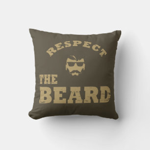 Coussin Respectez la barbe, de drôles paroles barrées